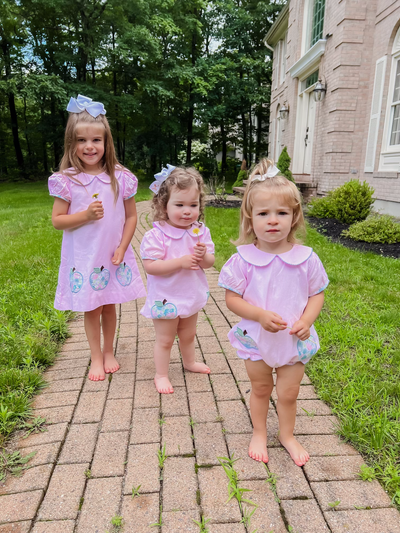 Emma Pink Gingham Apple Bubble