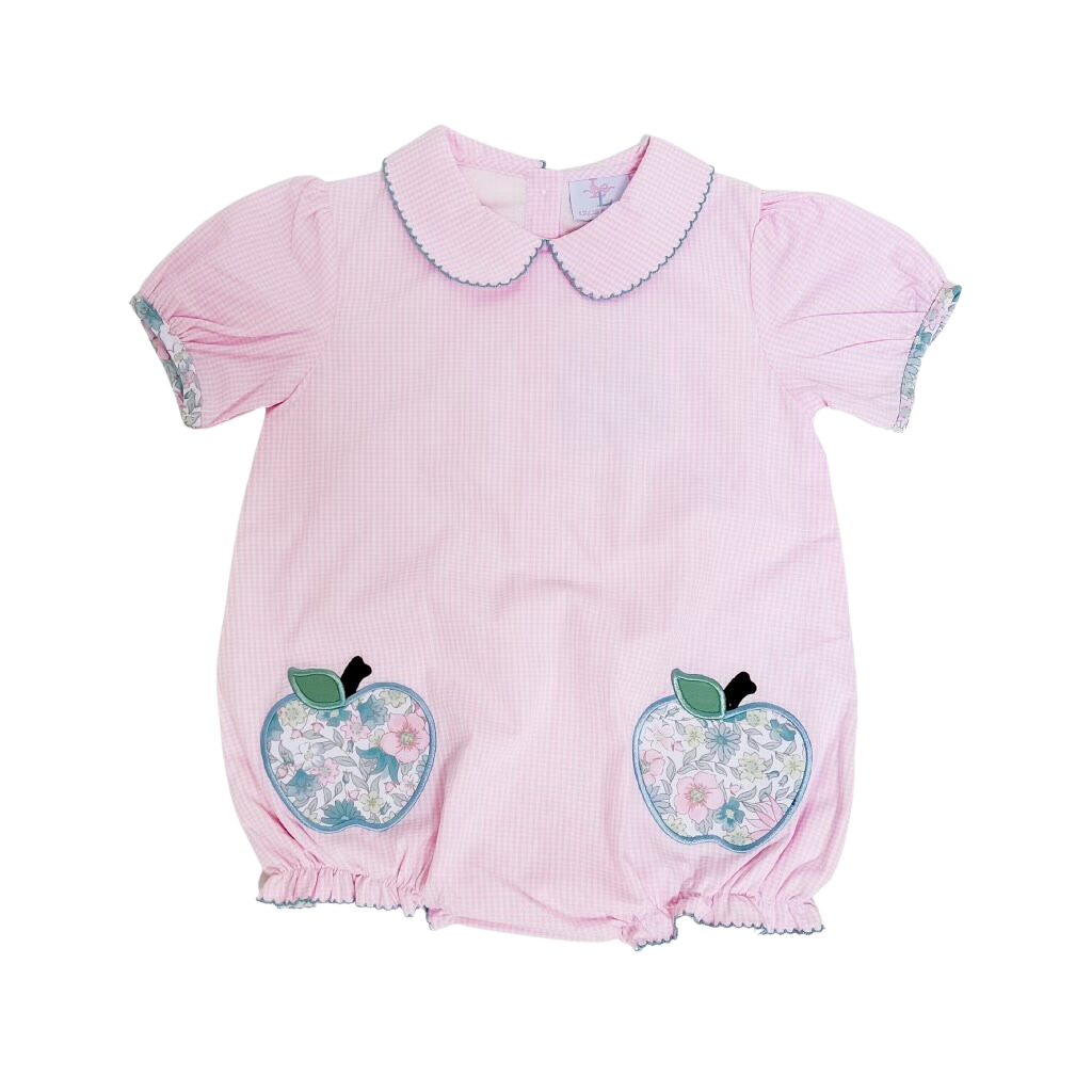 Emma Pink Gingham Apple Bubble