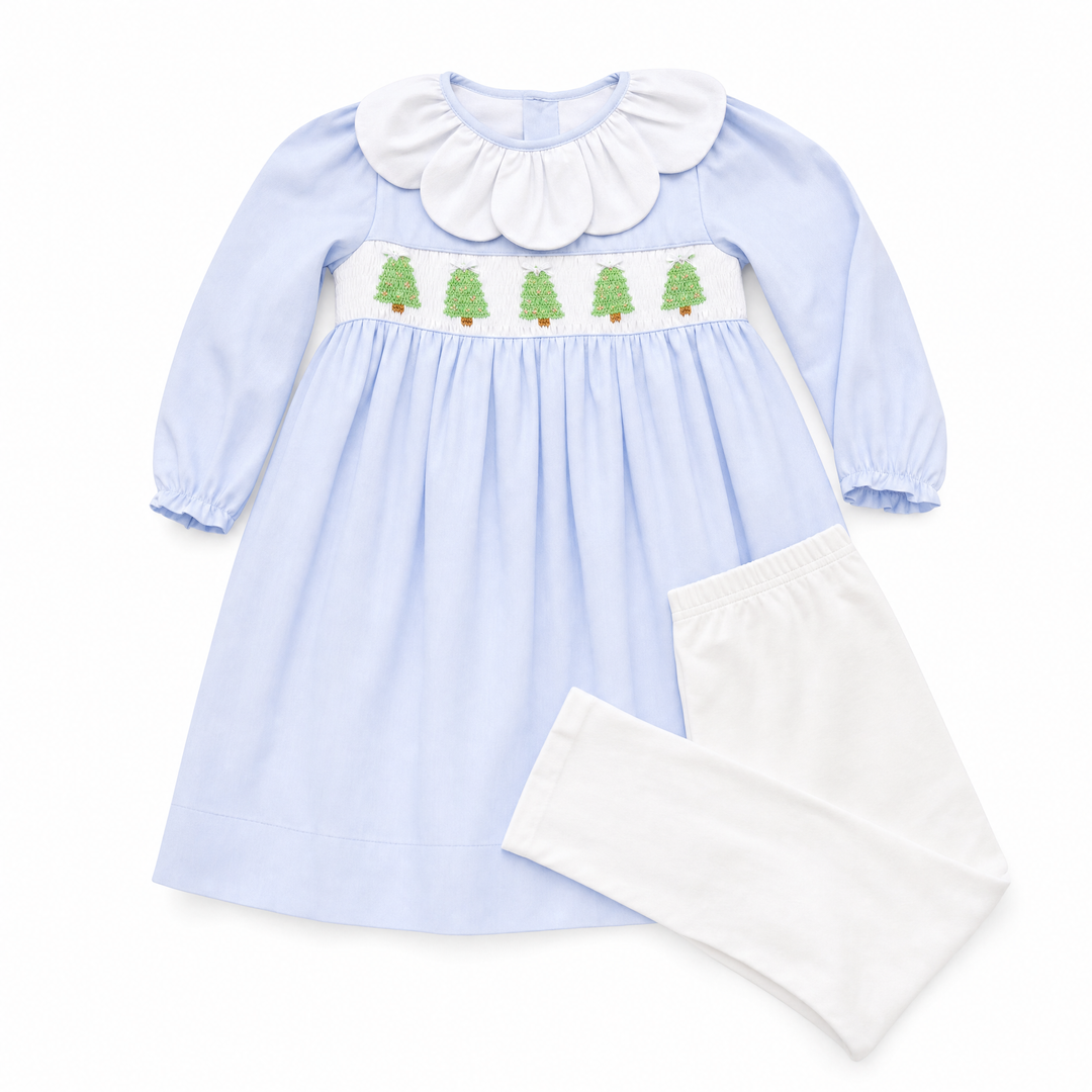 Wintery Pines Smocked Legging Set