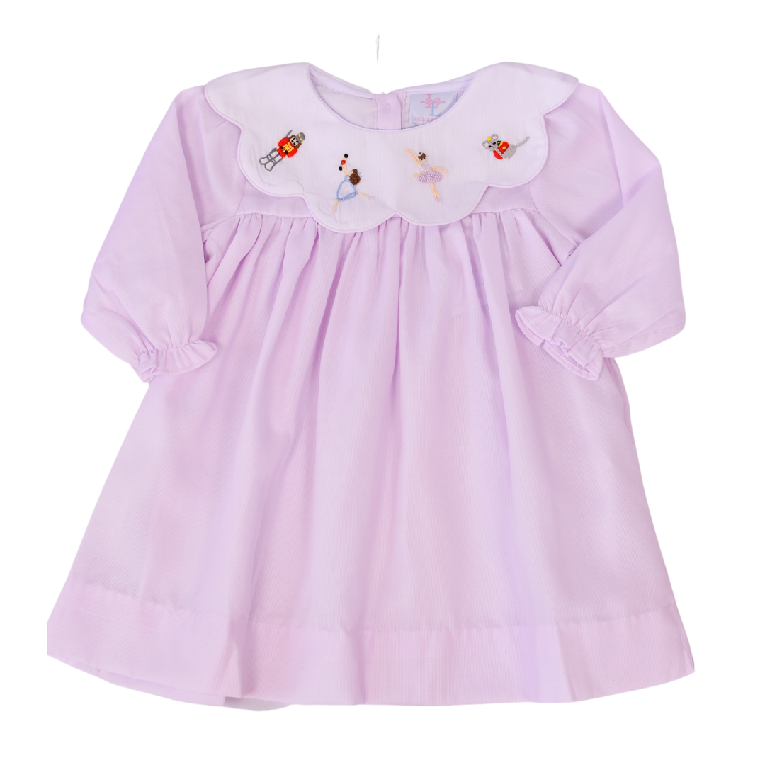 Pink Nutcracker Smocked Dress