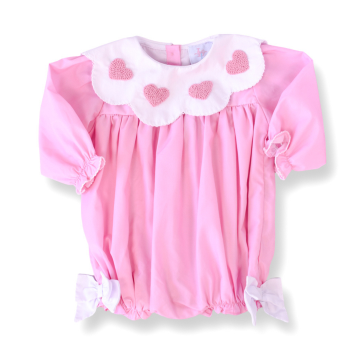 Rosie French Knot Heart Smocked Bubble