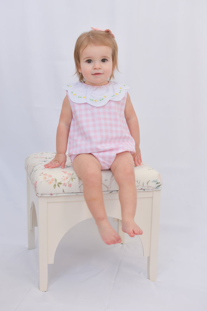 Pre-Order Darla Daisy Pink Gingham Bubble