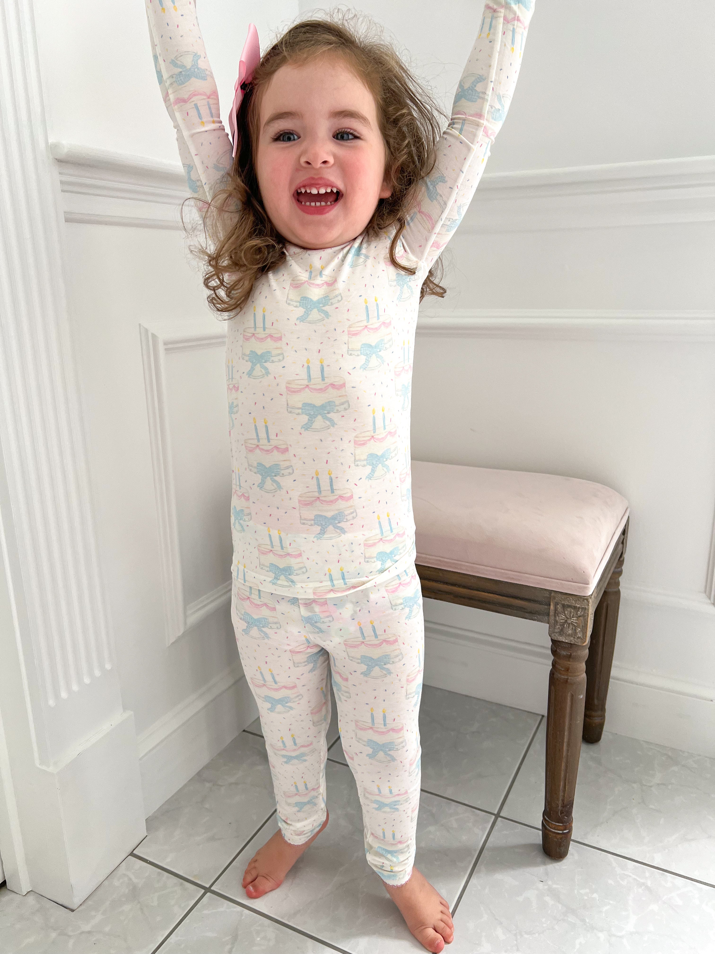 Birthday Cake Two Piece Bamboo Set – Lillie & Lilah