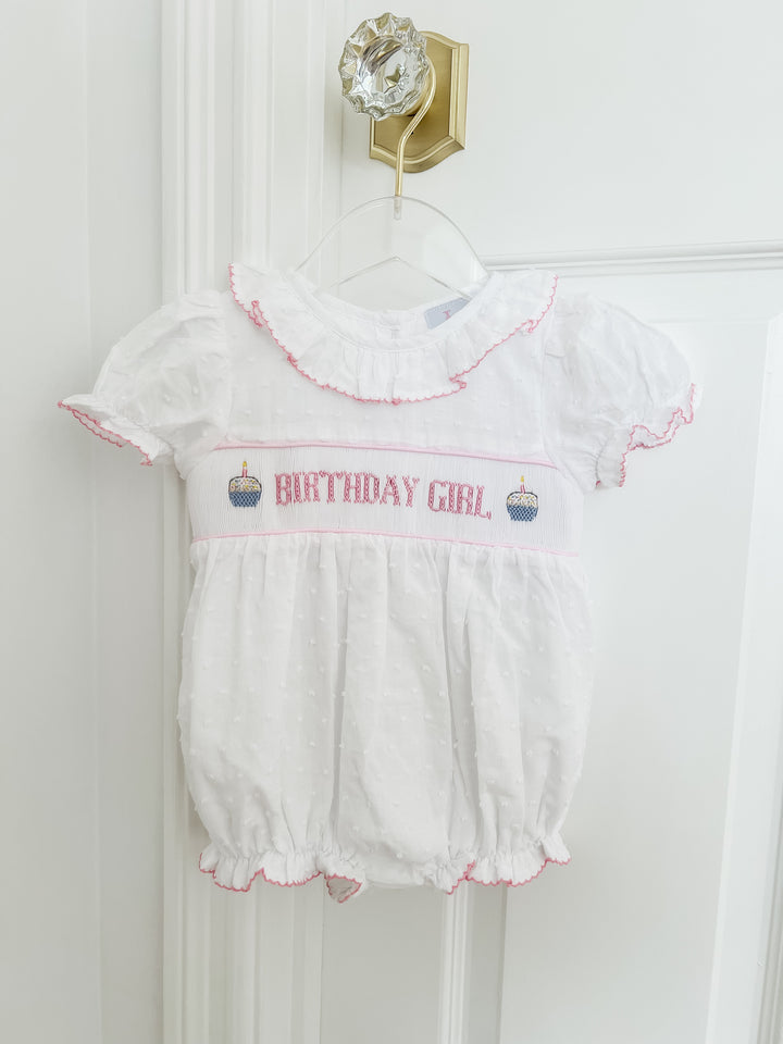 Birthday Girl Smocked Bubble