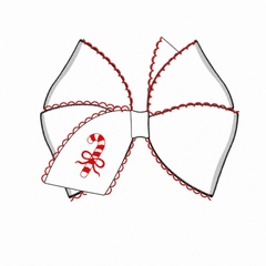 Candy Cane Hair Bow