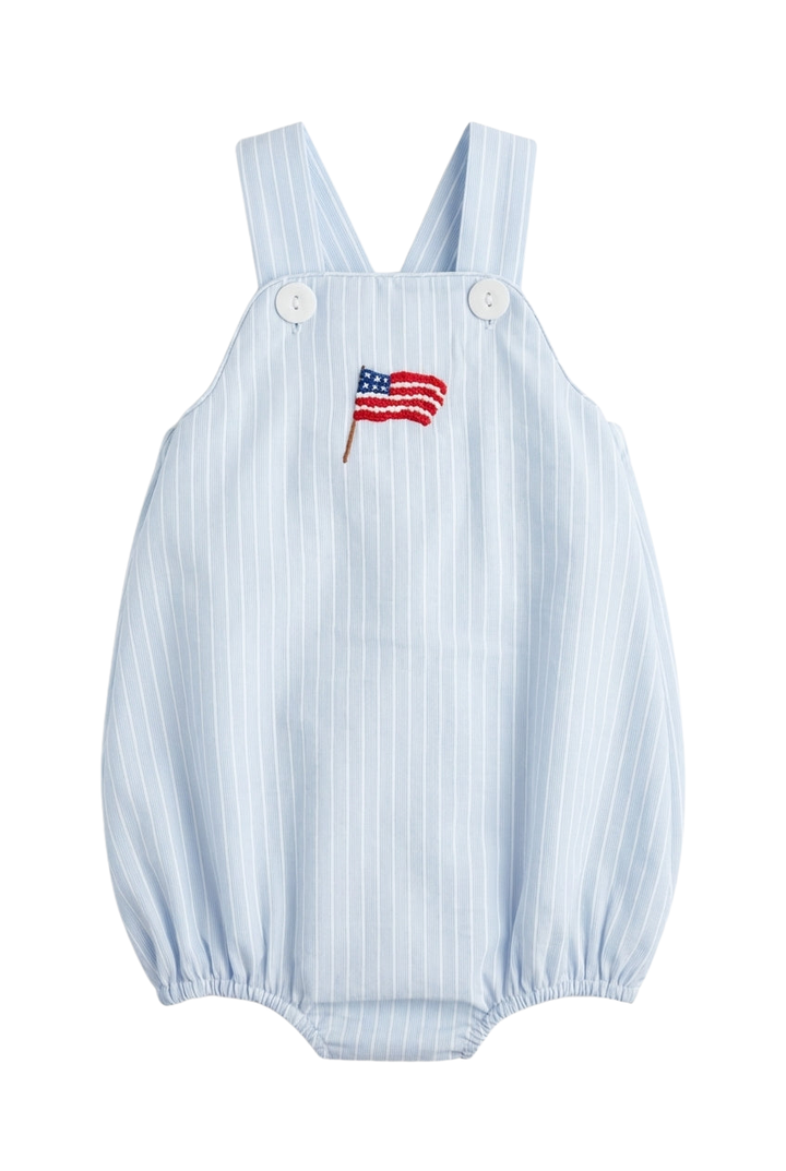 Landon American French Knot Flag Boy Bubble