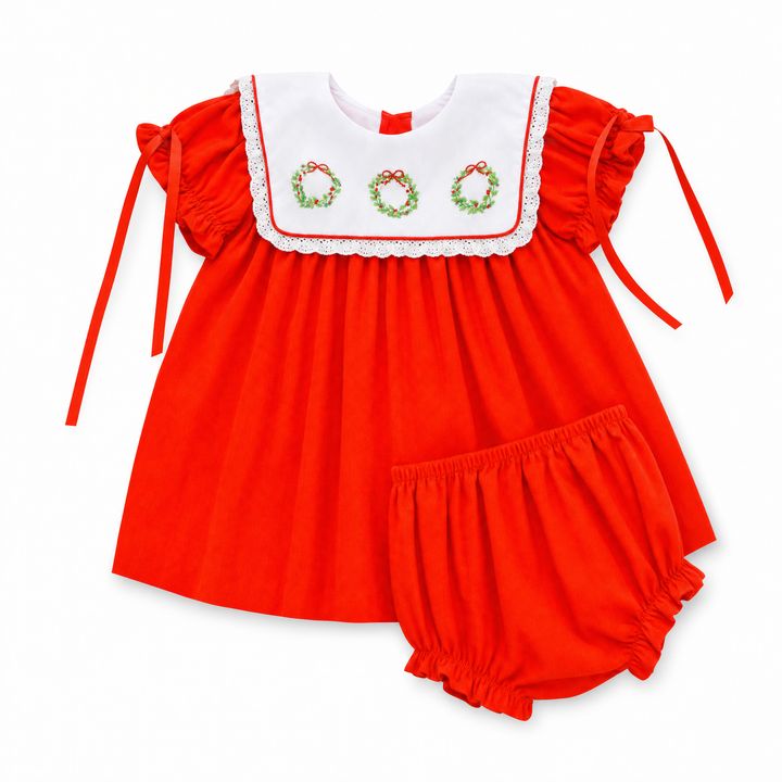 Parker Heirloom Wreath Diaper Set