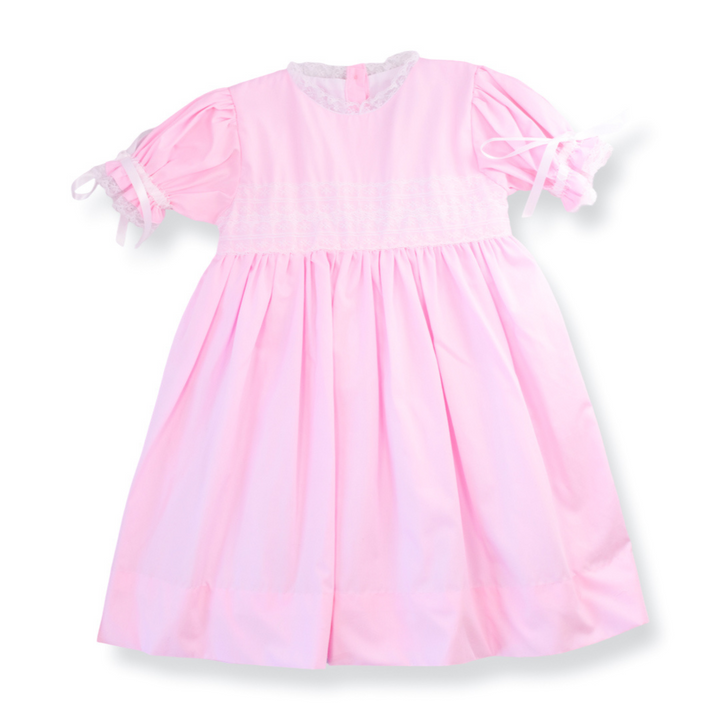 PRE-ORDER Gabrielle Heirloom Smocked Dress in Pink