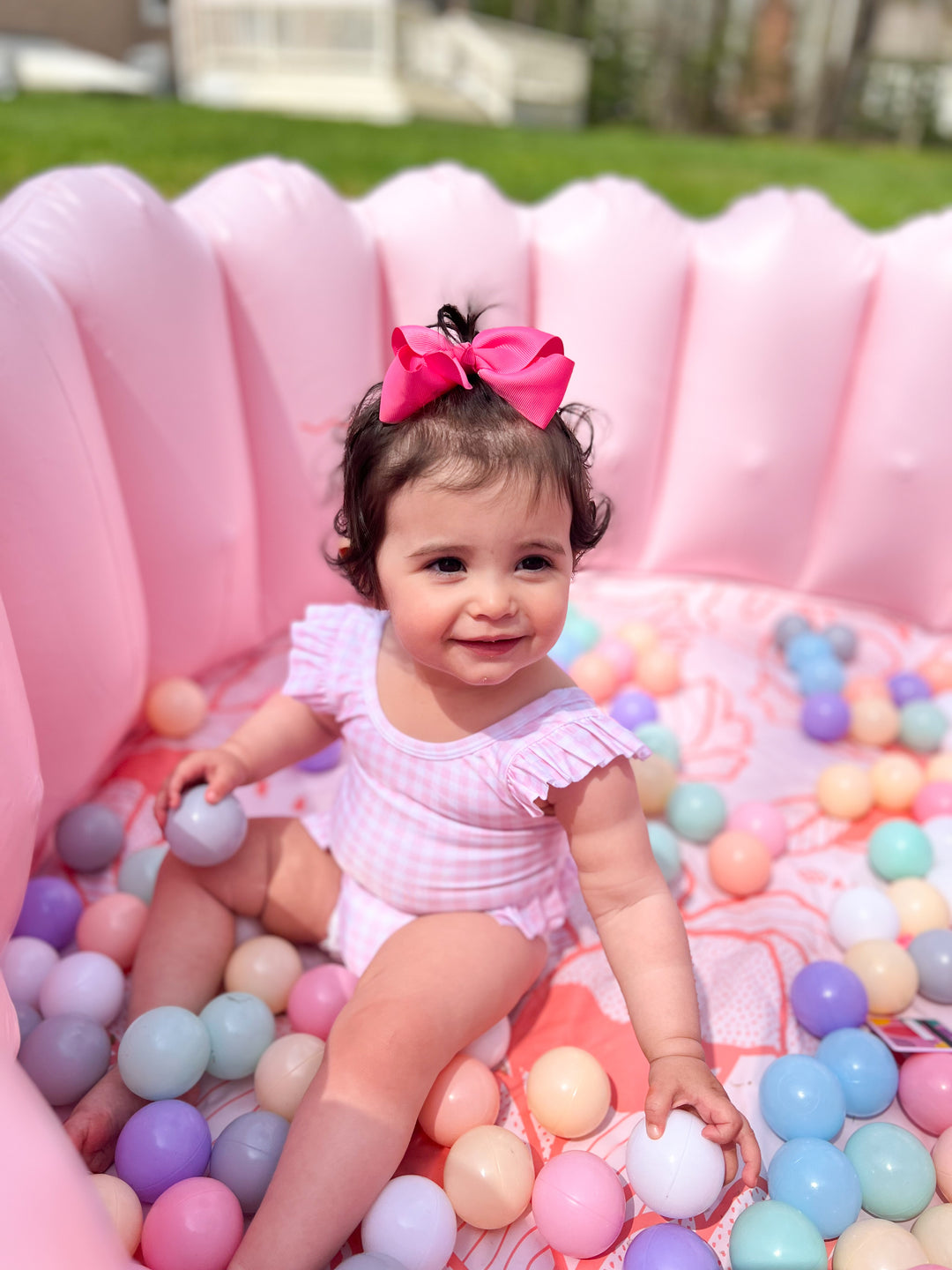 Maxie Pink Gingham Swimsuit