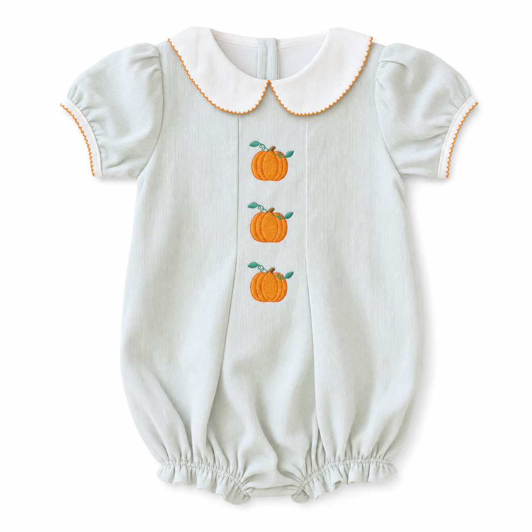Autumn Pumpkin Corduroy Bubble