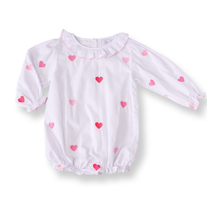 Harlow Heart Smocked Bubble