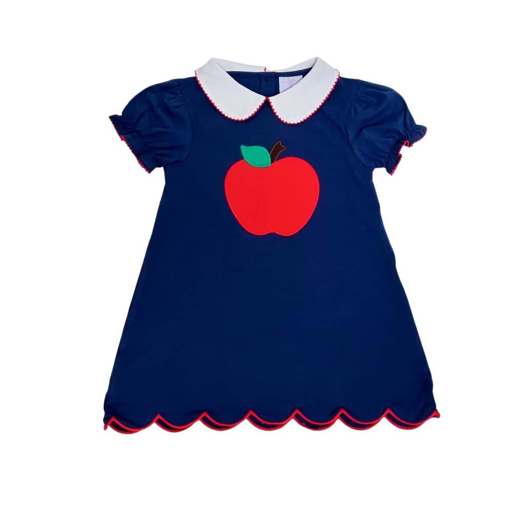 Charlotte Navy Blue Apple Dress