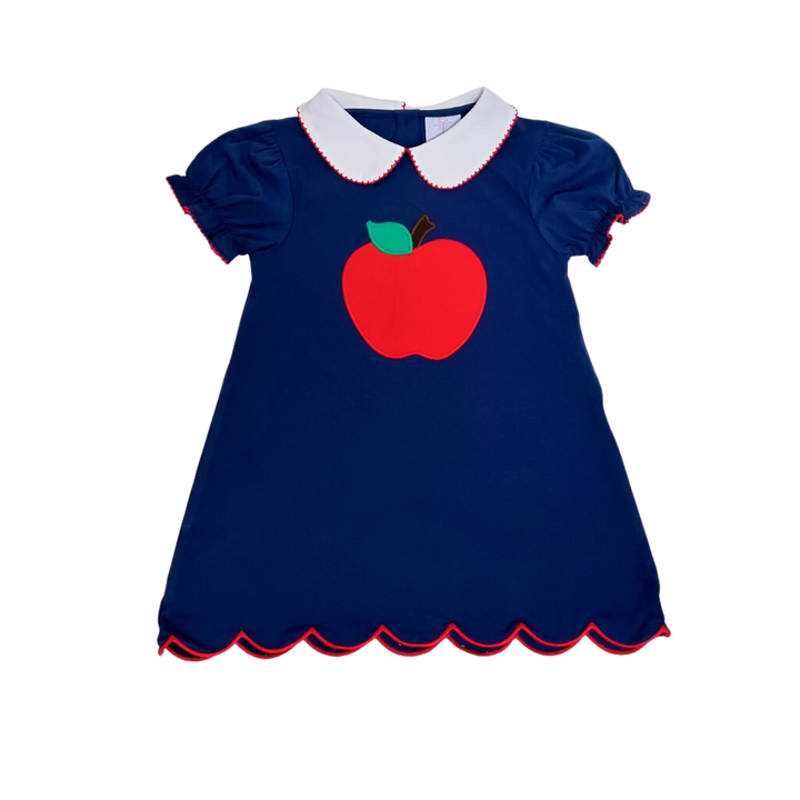 Charlotte Navy Blue Apple Dress