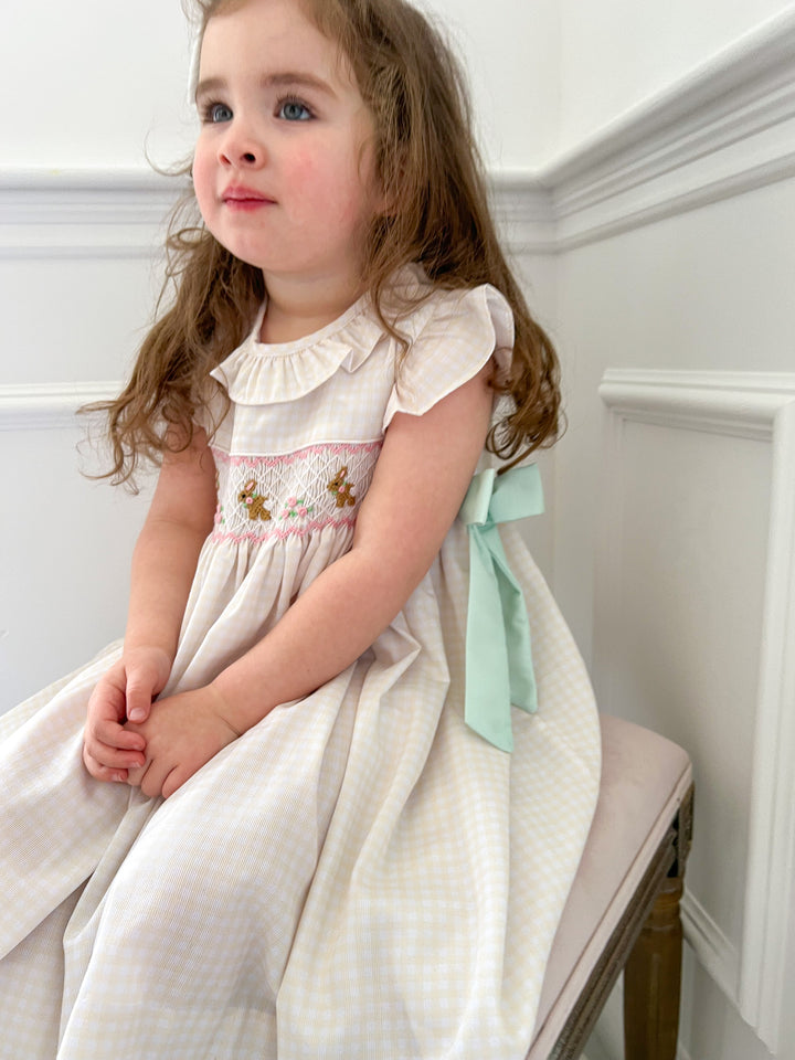 PRE-ORDER Michaela Bunny Smocked Dress