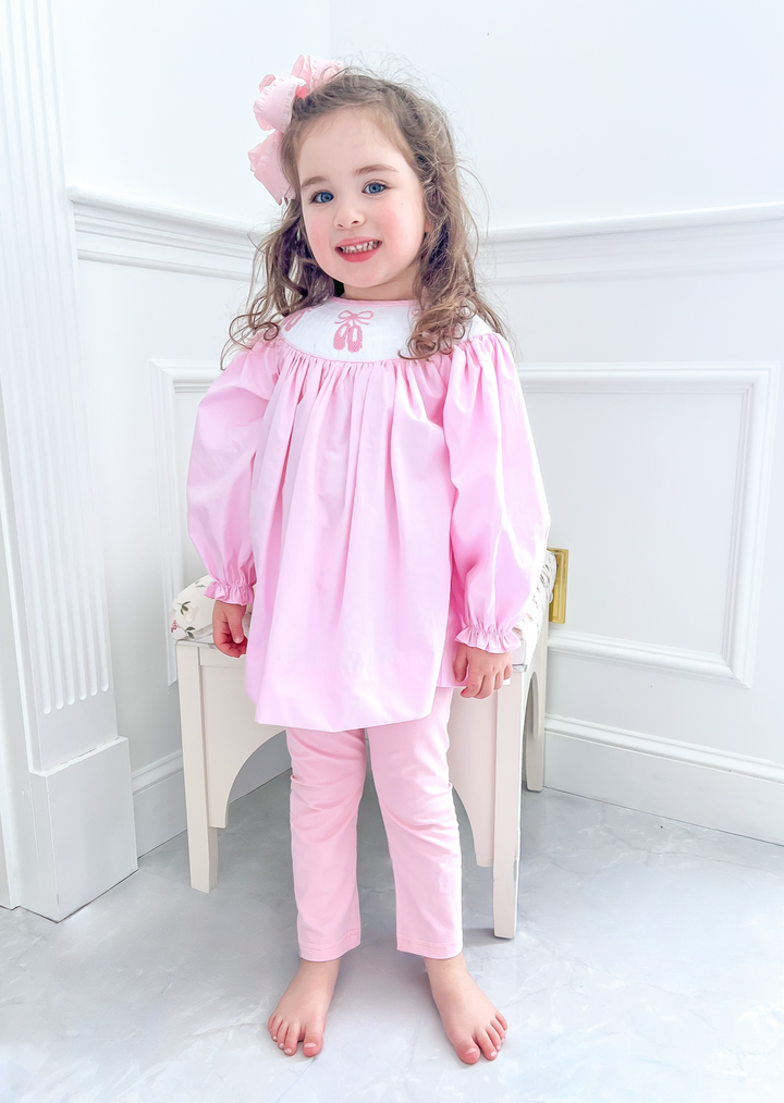 Ballet Smocked Legging Set