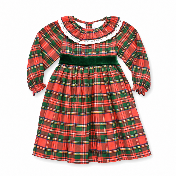 Noel Christmas Dress with Velvet Bow
