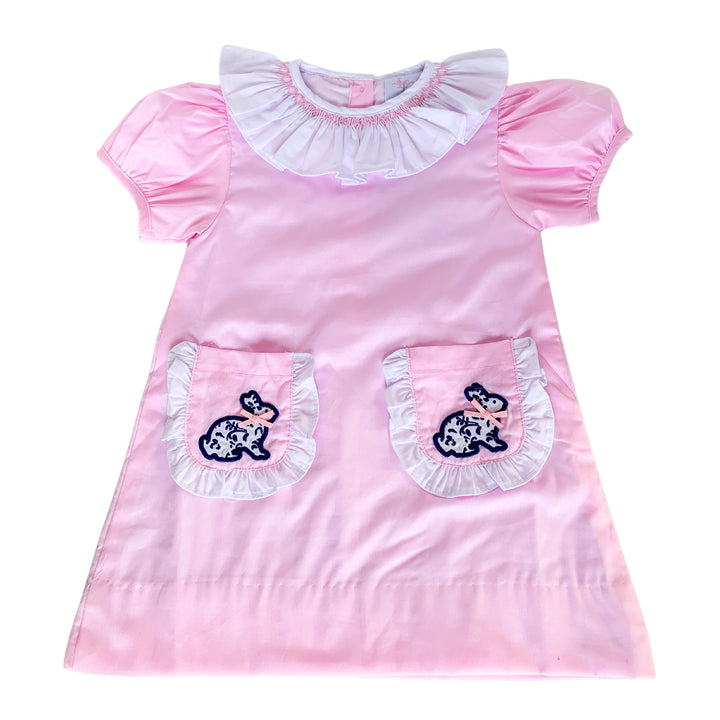 Paisley Chinoiserie Bunny Smocked Dress