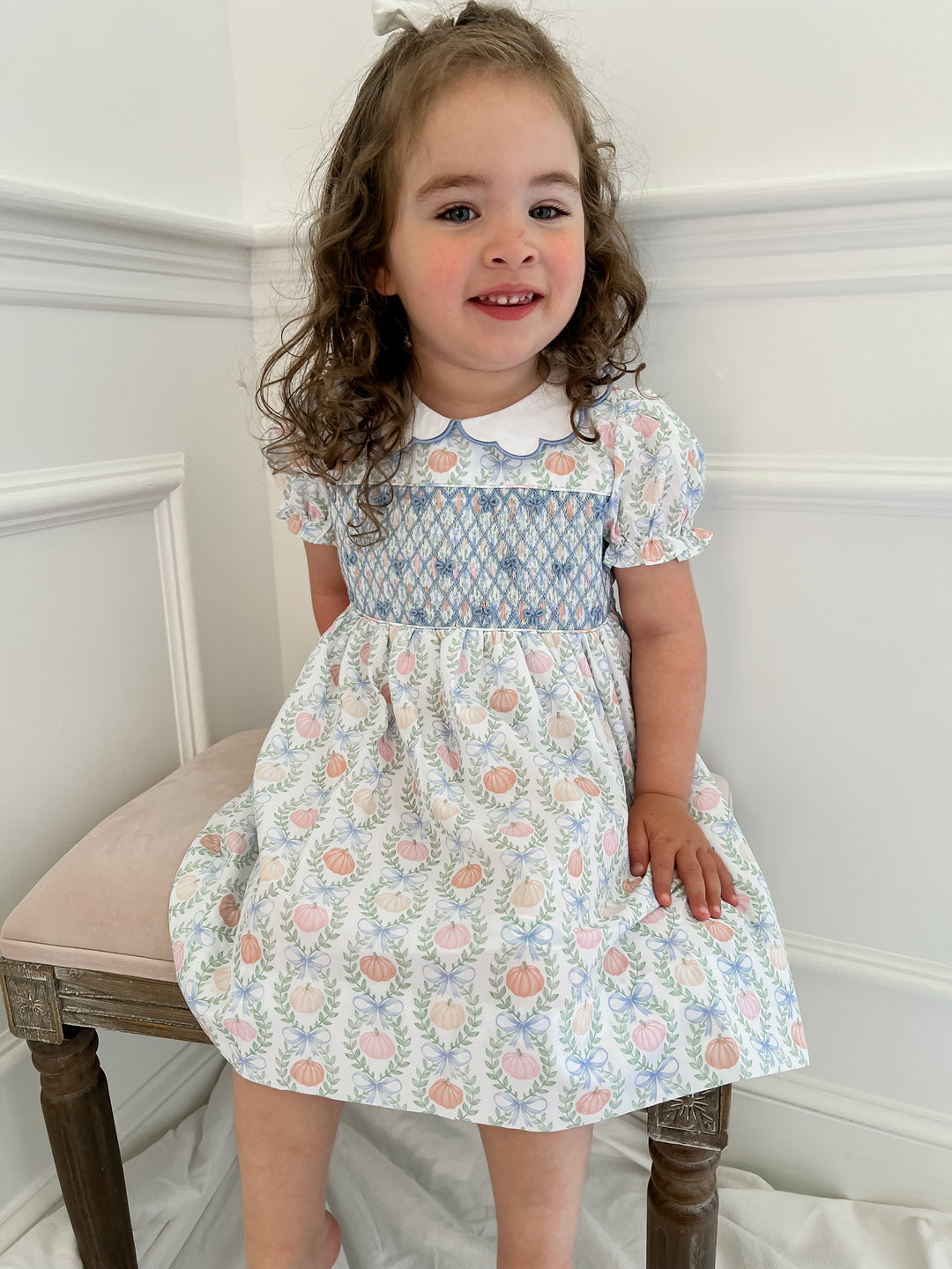 Olivia Bows & Pumpkins Dress