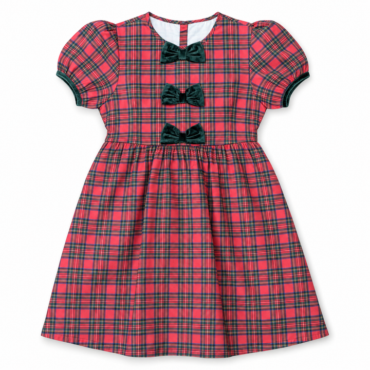 Darcy Tartan Puff Sleeve Dress