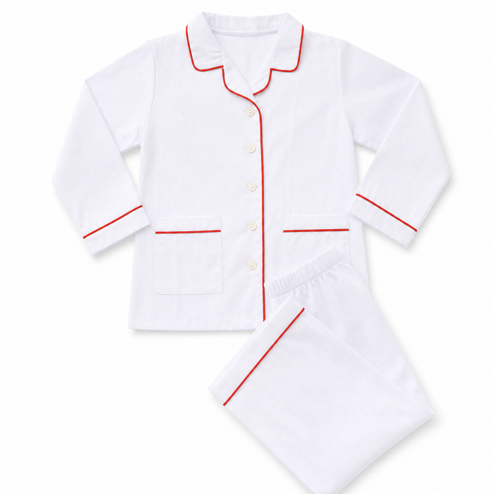Boys Classic White Christmas Two Piece Set