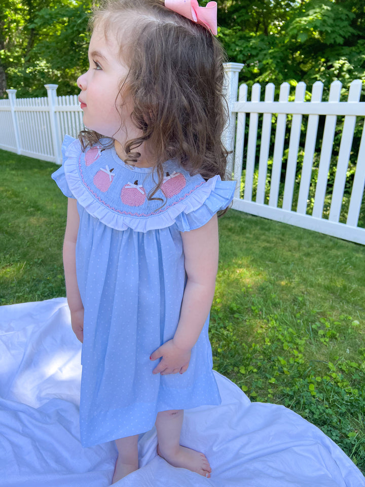 Penelope Pink Pumpkin Smocked Dress