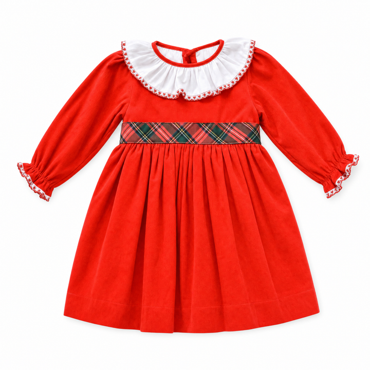 Noel Corduroy Dress with Bow