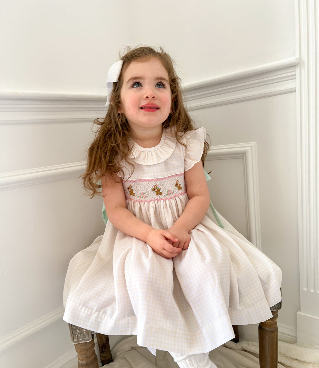 PRE-ORDER Michaela Bunny Smocked Dress