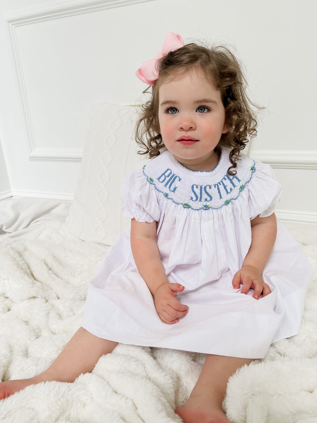 Big Sister Blue Smocked Dress Big Sister Blue Smocked Dress