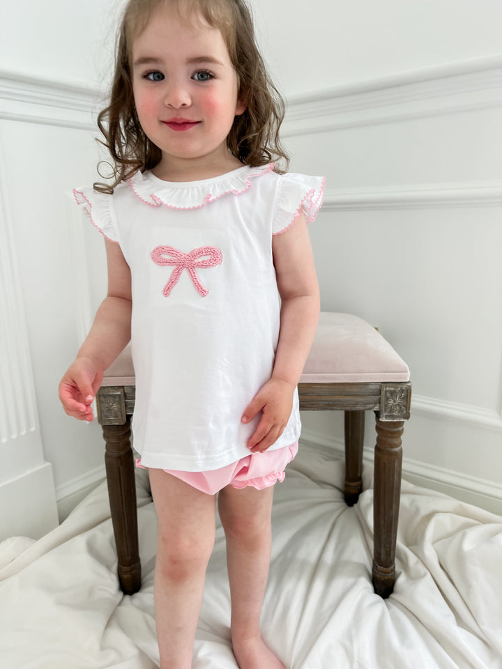 Bella Bow Diaper Set