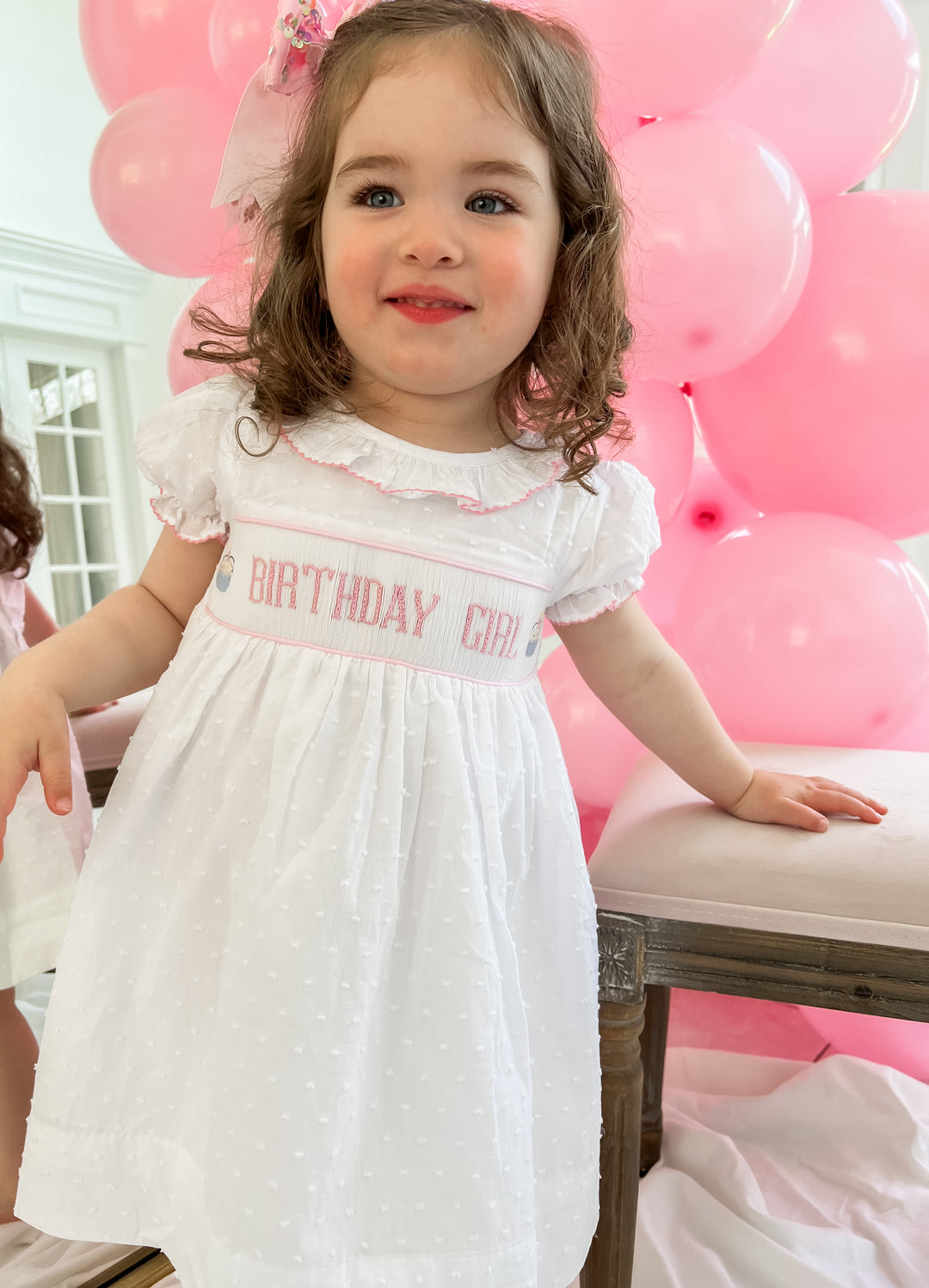 Birthday Girl Smocked Dress Birthday Girl Smocked Dress