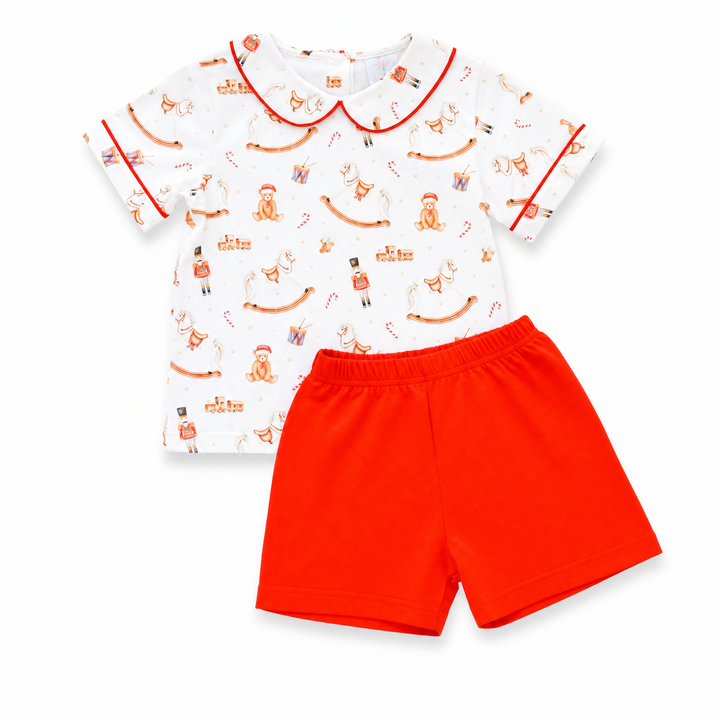 Vintage Christmas Toy Diaper Set