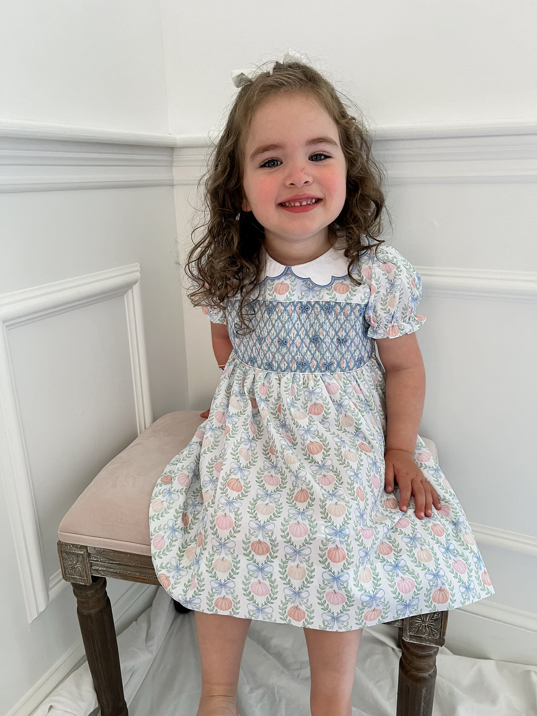 Olivia Bows & Pumpkins Dress