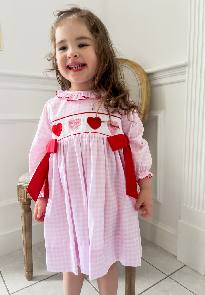 Abbey Heart Smocked Dress