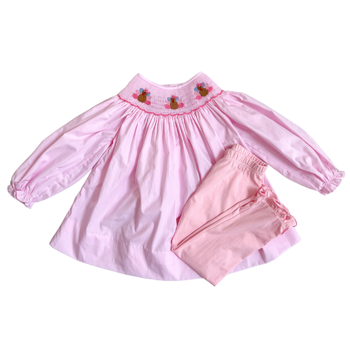 Sydney Pink Turkey Shirt and Legging Set