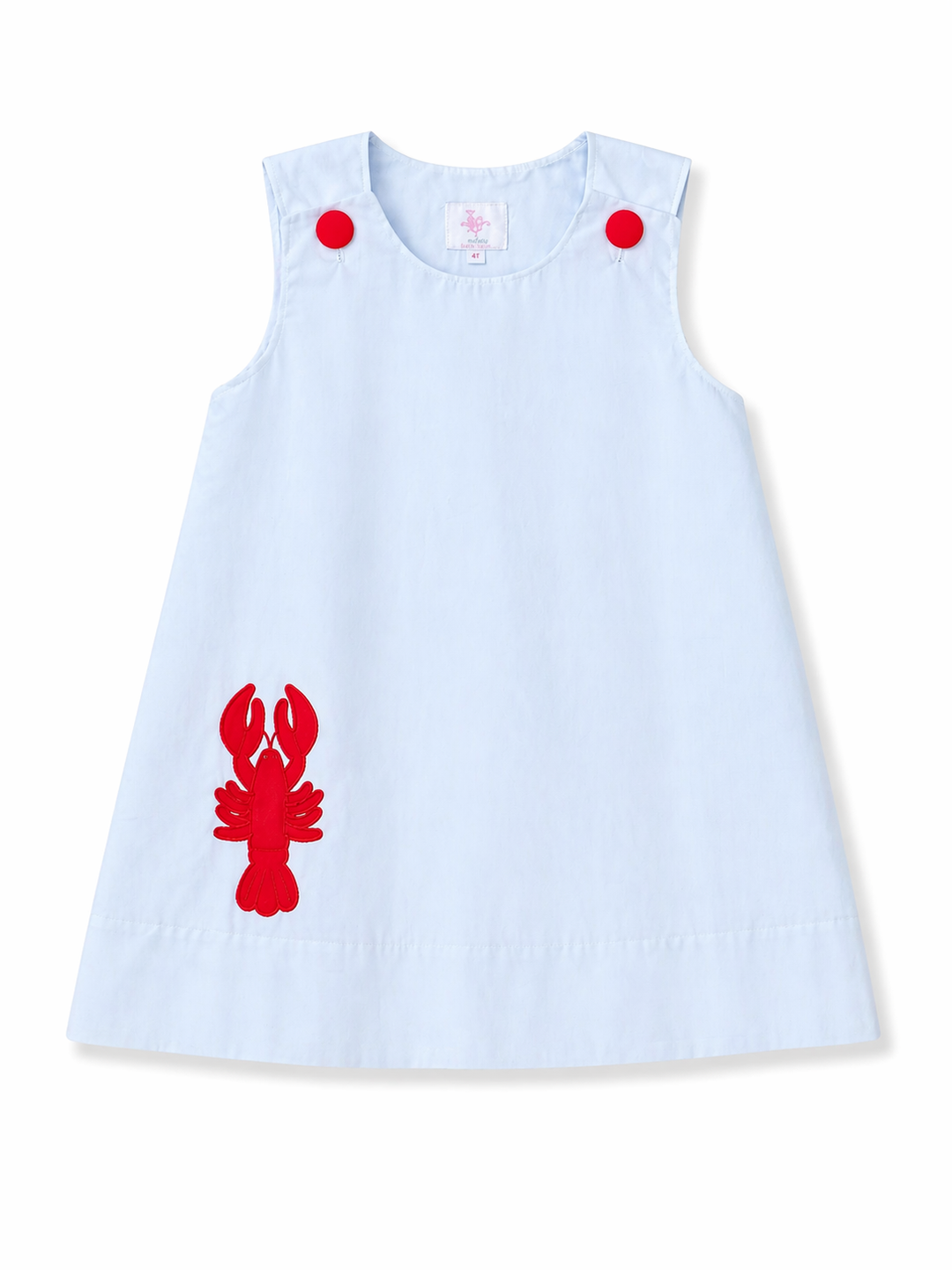 Lobster Applique Dress Lillie & Lilah Lobster Applique Dress Lillie & Lilah