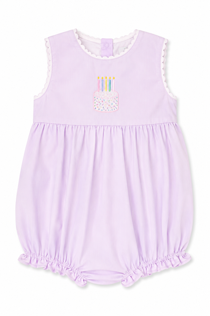 Sprinkled Birthday Cake Smocked Bubble