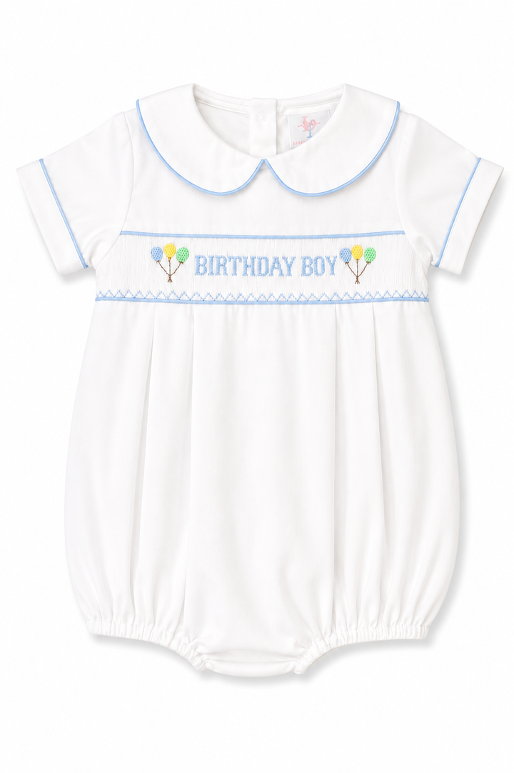 Birthday Boy Smocked Bubble