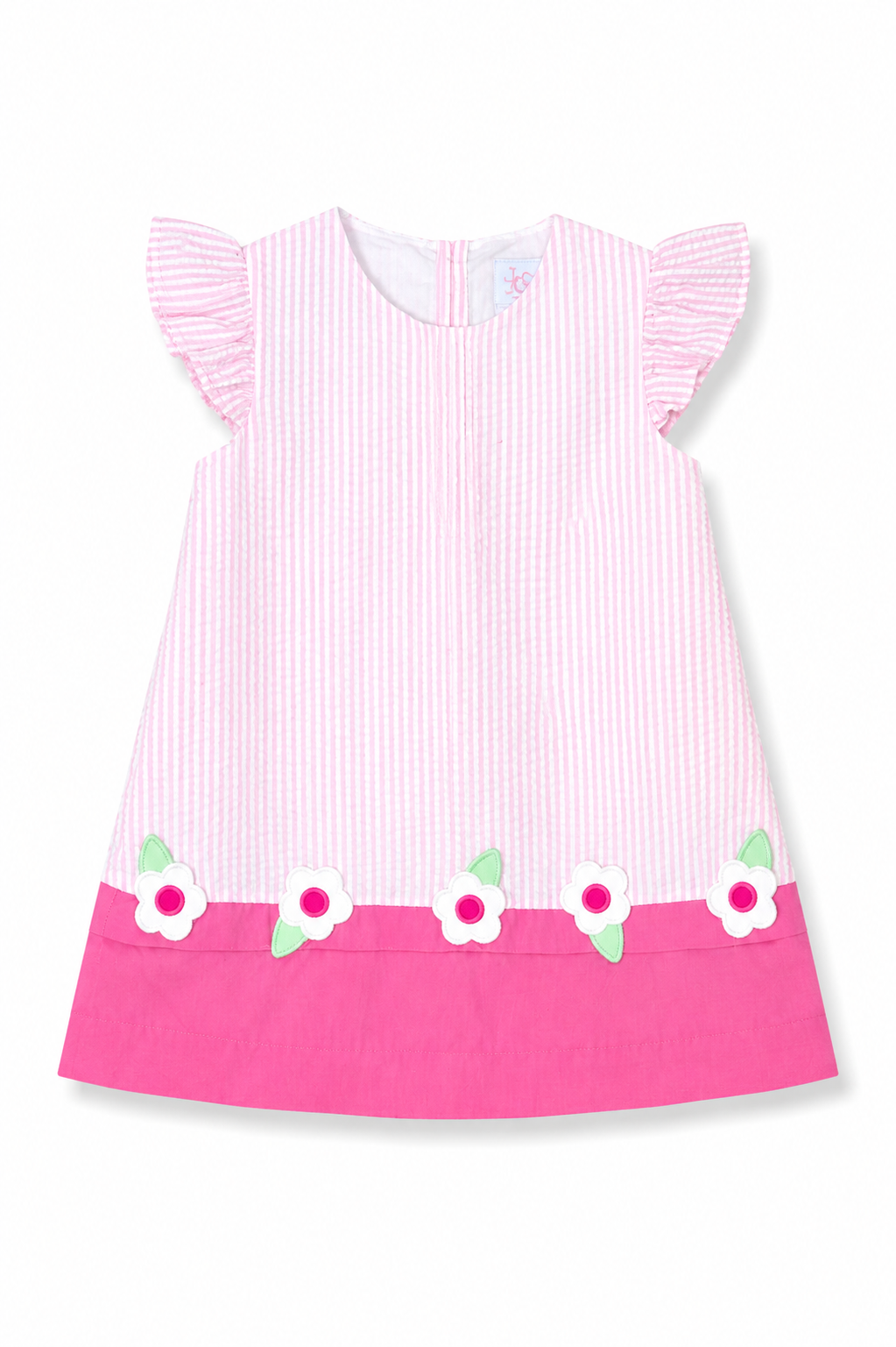 Daisy Pink Applique Dress