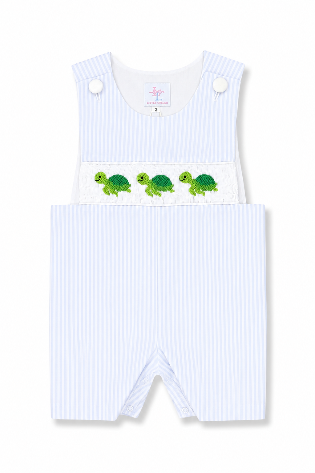 Turtle Smocked Shortall