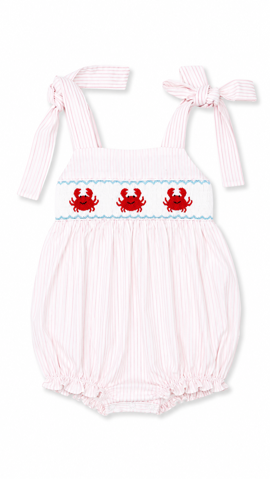 Striped Crab Smocked Bubble