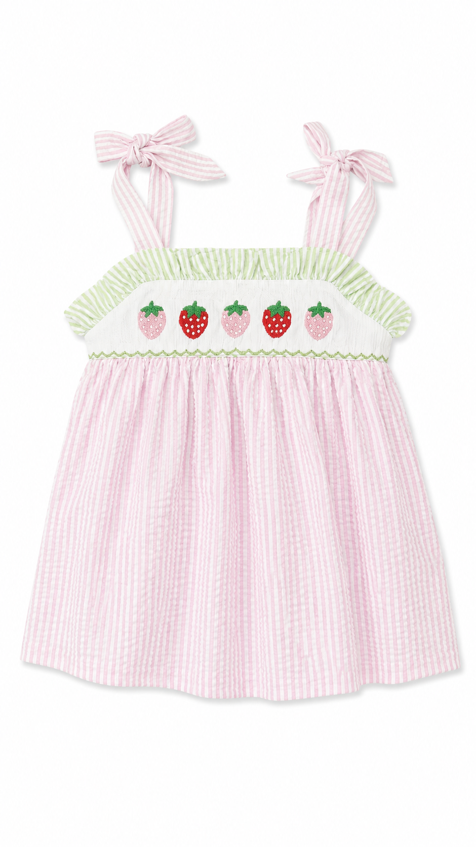 Seersucker Berries Dress