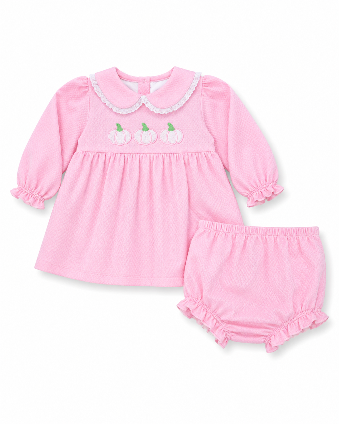 Pink Honeycomb Pumpkin Diaper Set