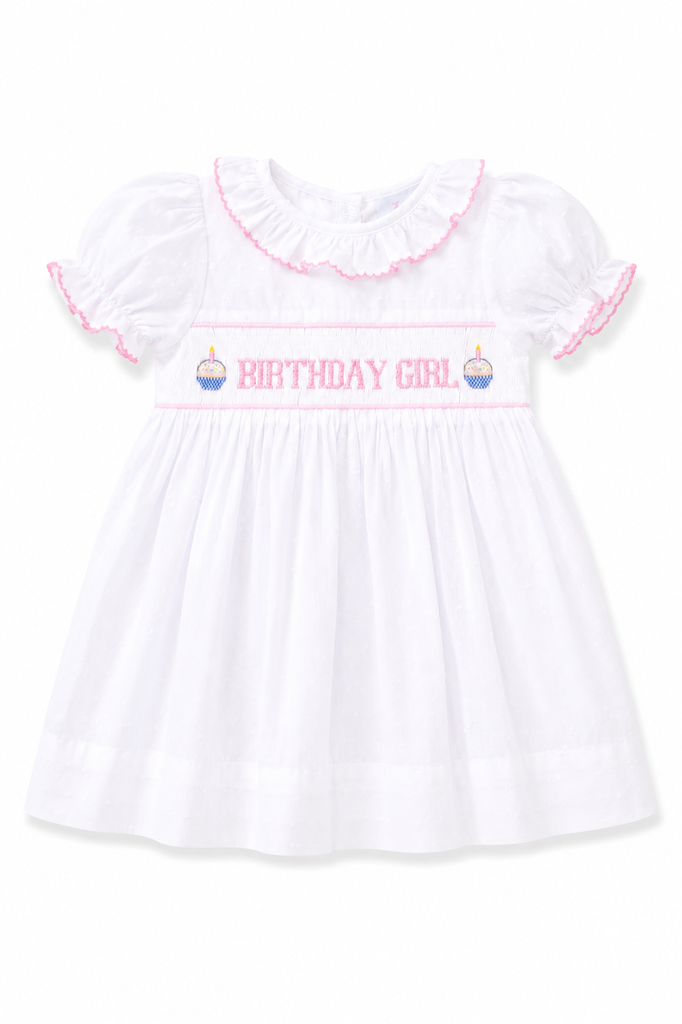 Birthday Girl Smocked Dress