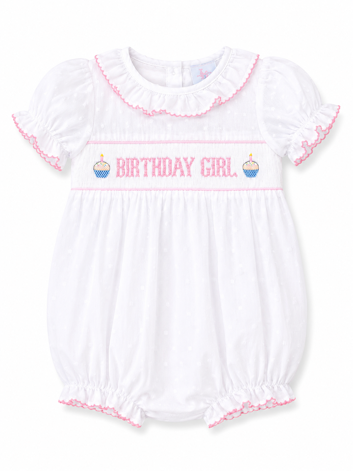 Birthday Girl Smocked Bubble
