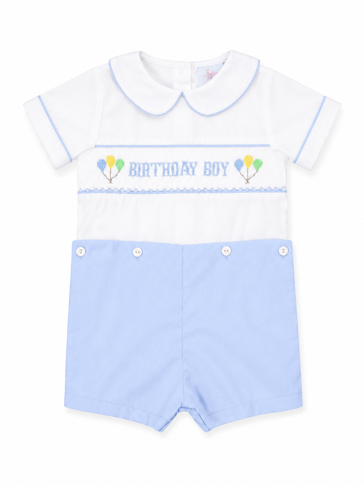 Birthday Boy Smocked Short Set