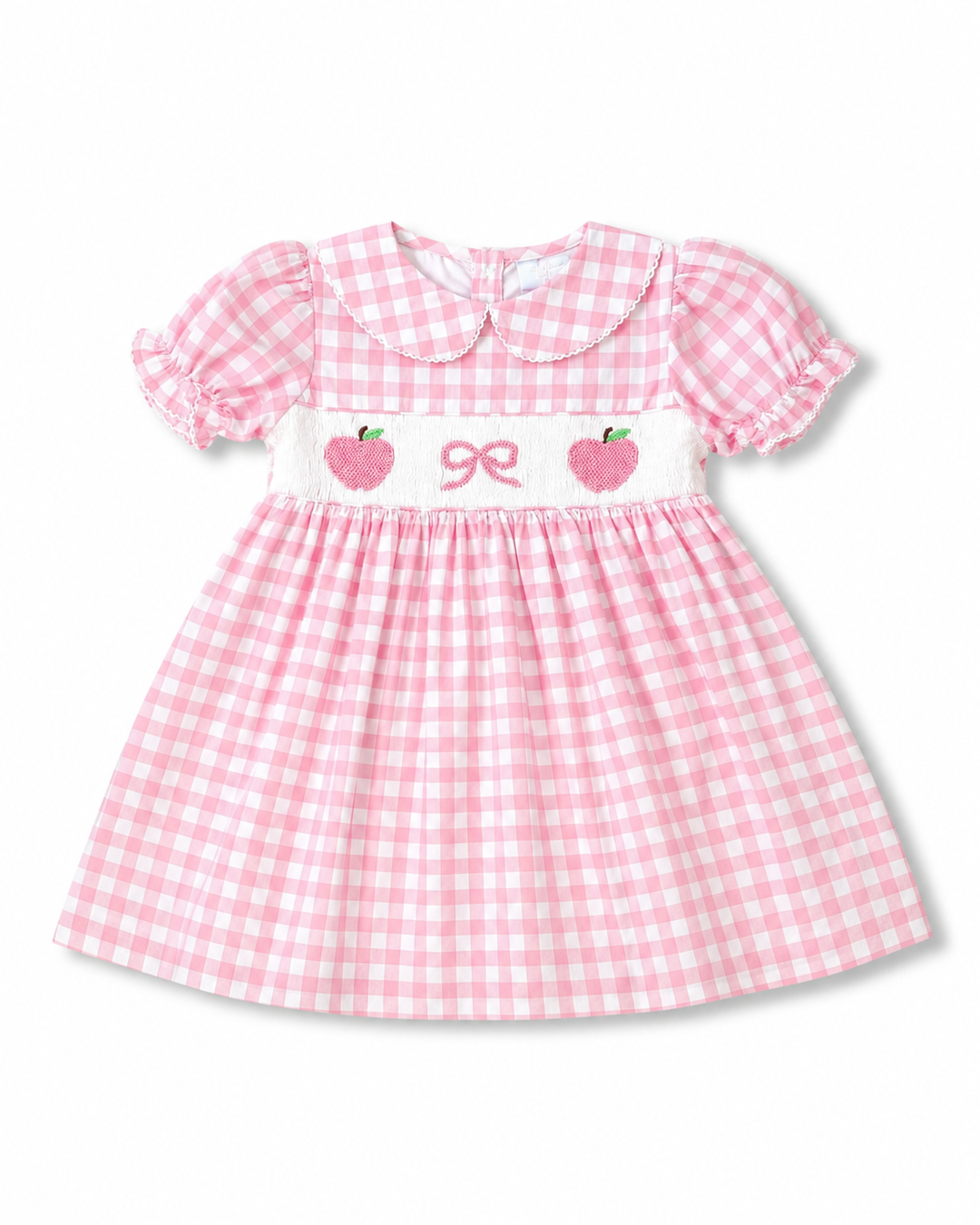 Apples and Bow Smocked Dress