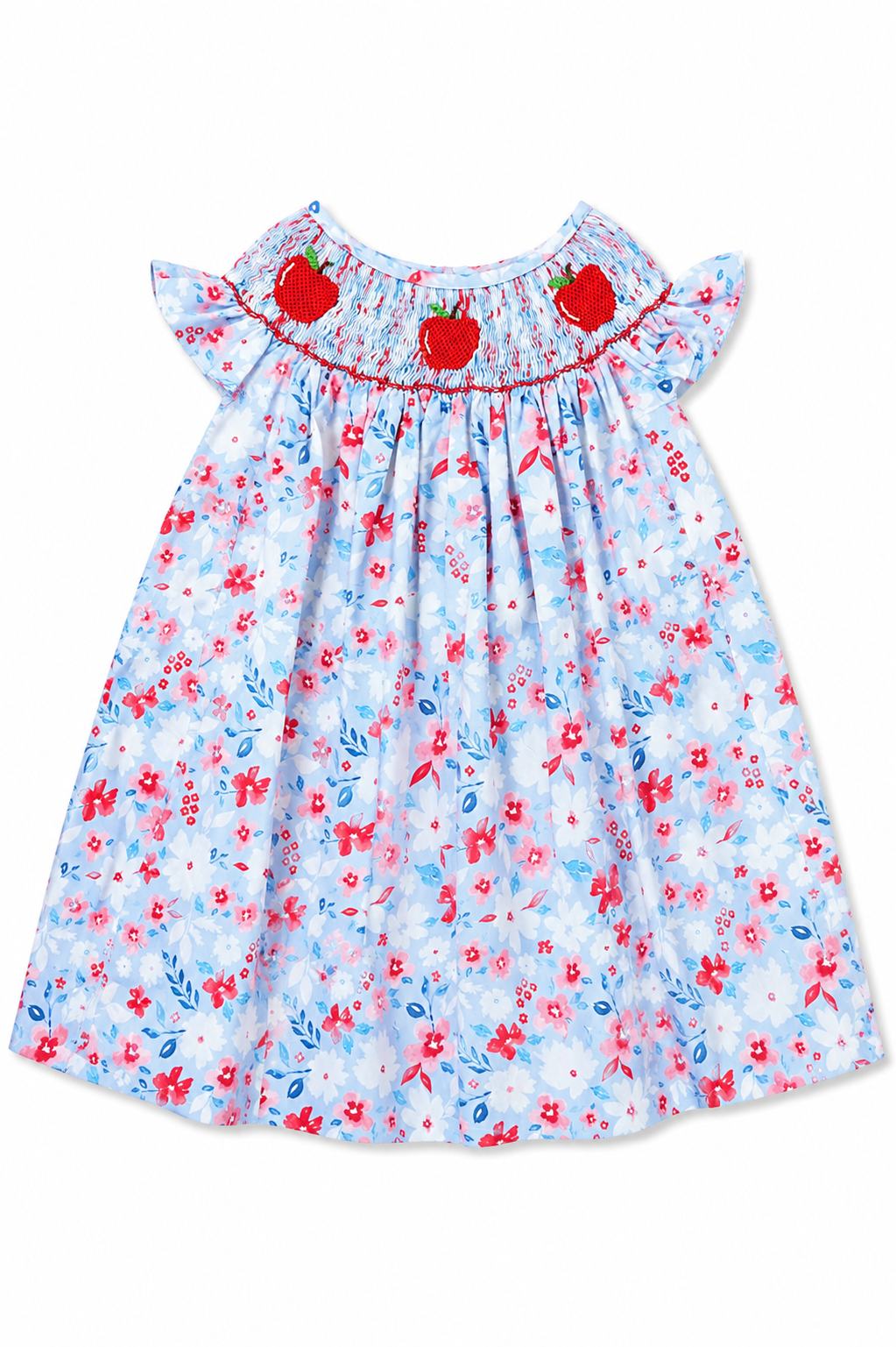 Floral Apple Smocked Dress