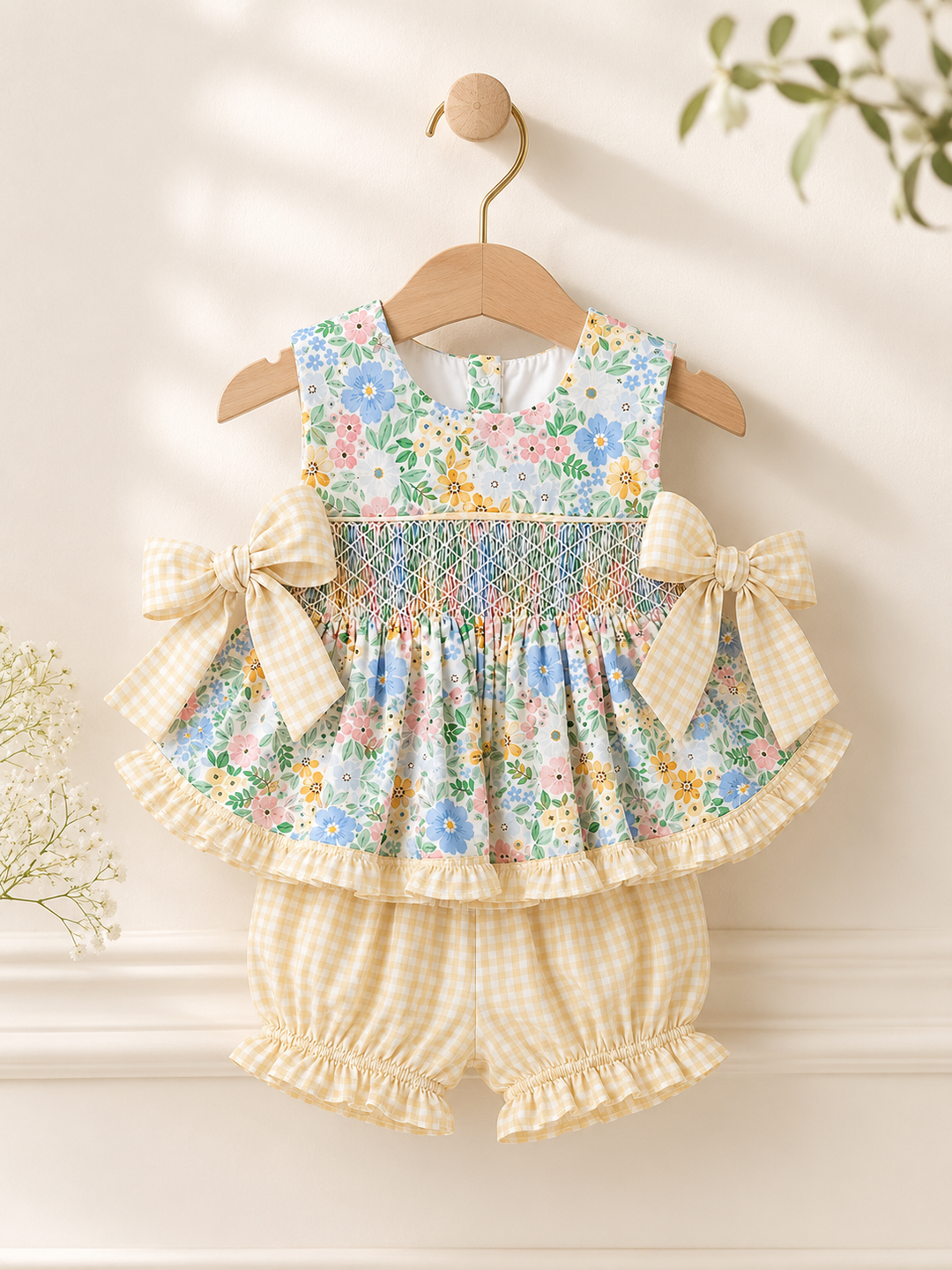 Adele Diaper Set in Yellow
