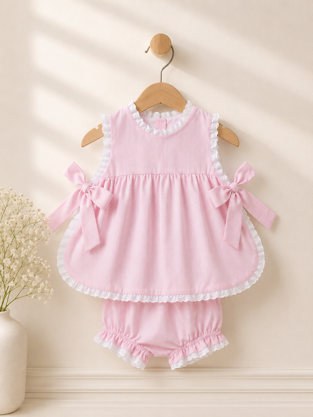 Adele Diaper Set in Pink