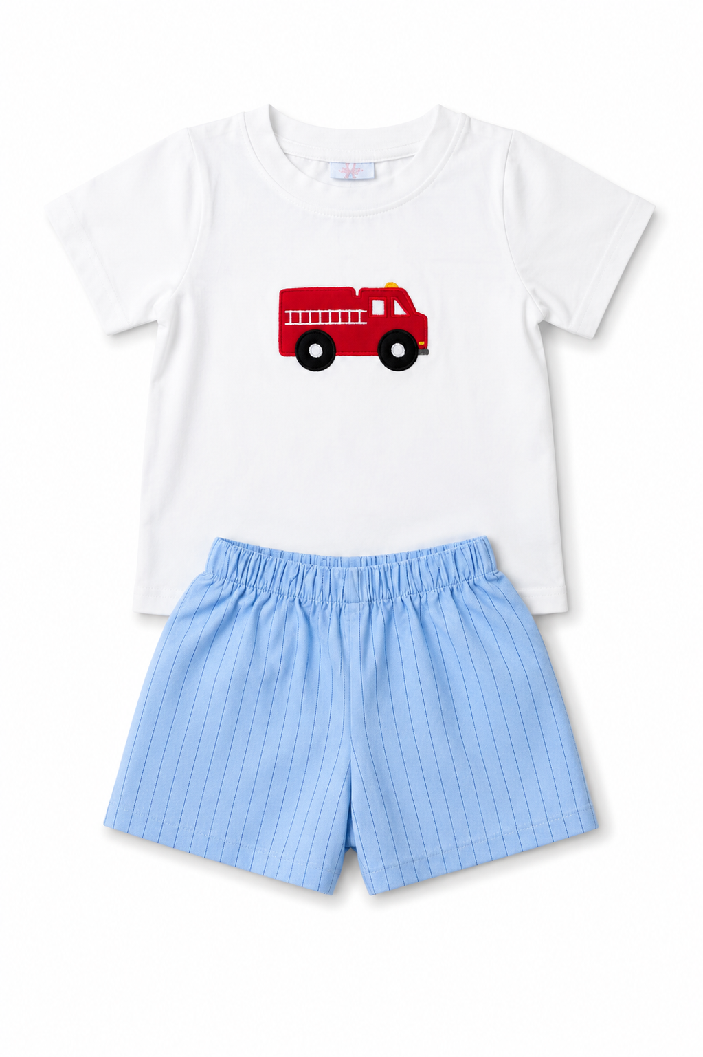 Fire Truck Short Set